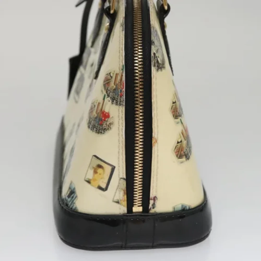 Louis Vuitton Vintage Pre-owned Leather handbags Beige Dames
