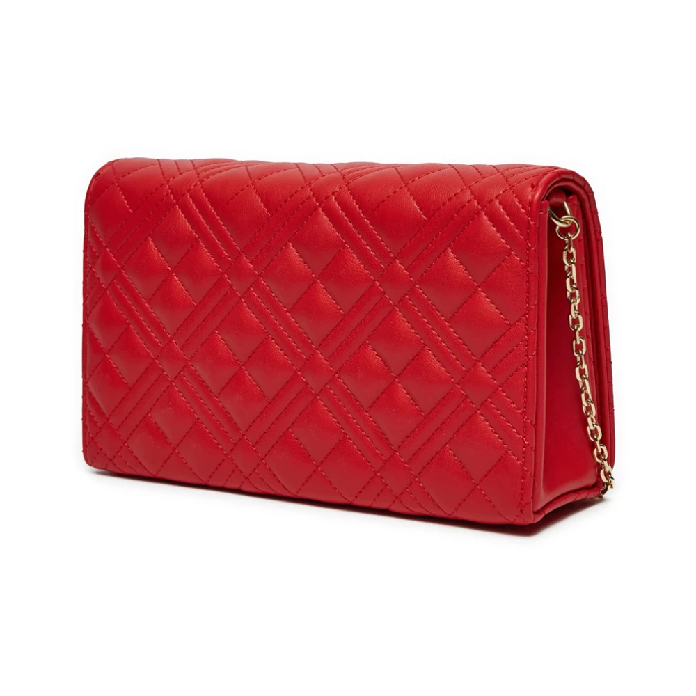 Love Moschino Rode Gewatteerde Schoudertas Red Dames