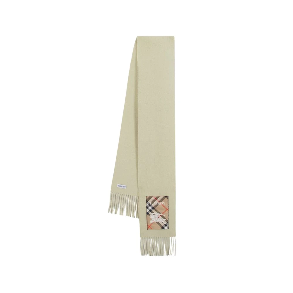 Burberry Kasjmier Fringed Sjaal Lente-Zomer 2025 Beige Unisex