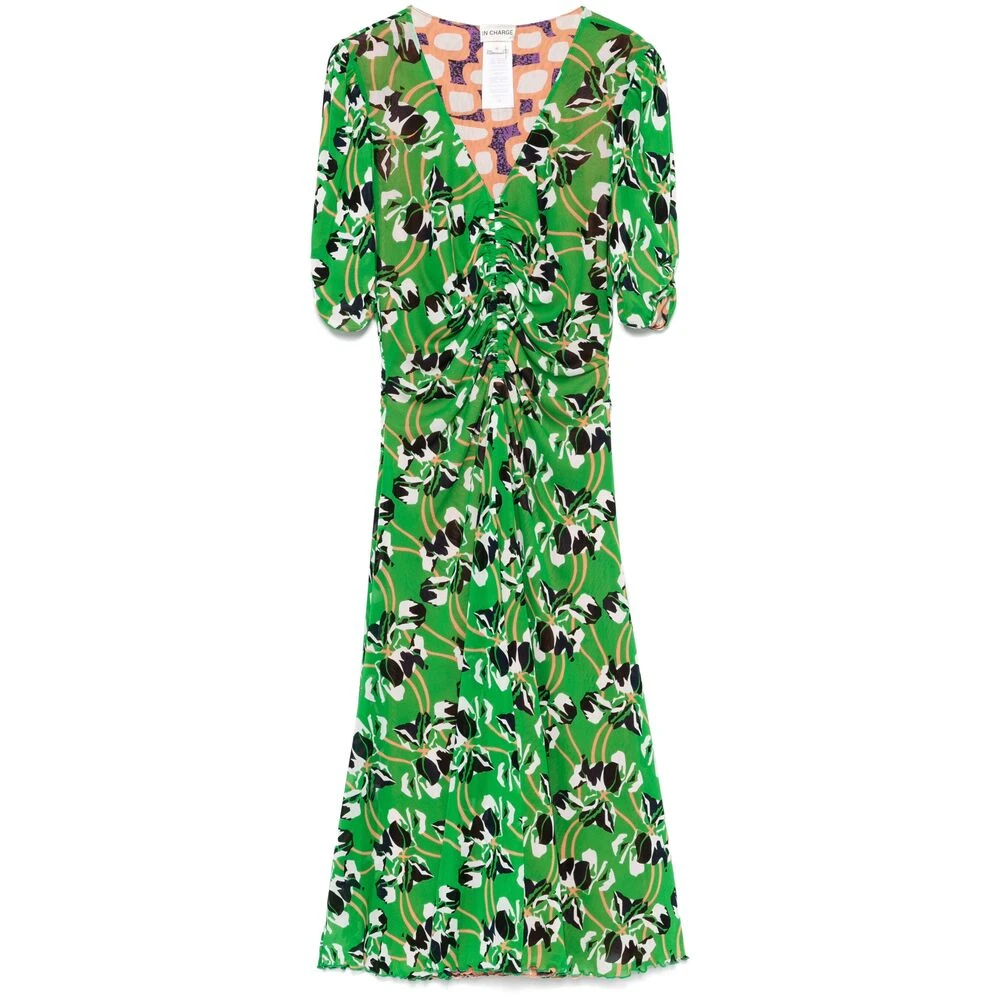 Diane Von Furstenberg Omkeerbare Groene Jurk met Sluithem Green Dames