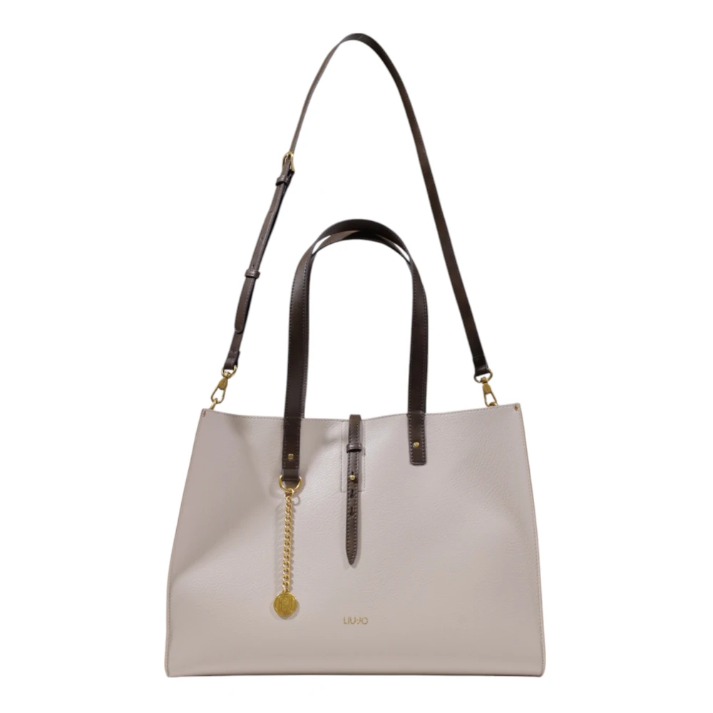 Liu Jo Grote Tassencollectie voor Vrouwen van Polyurethaan Beige Dames
