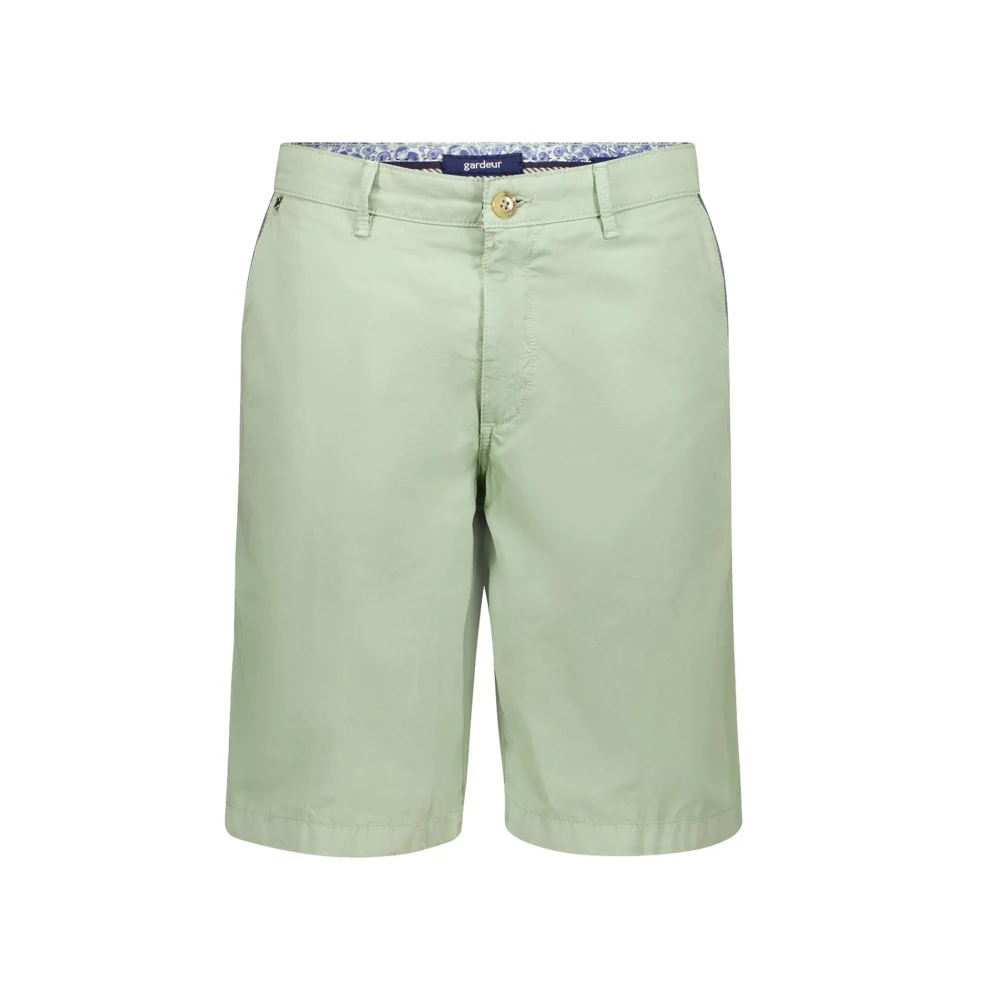 Gardeur Groene Slim Fit Shorts Green Heren