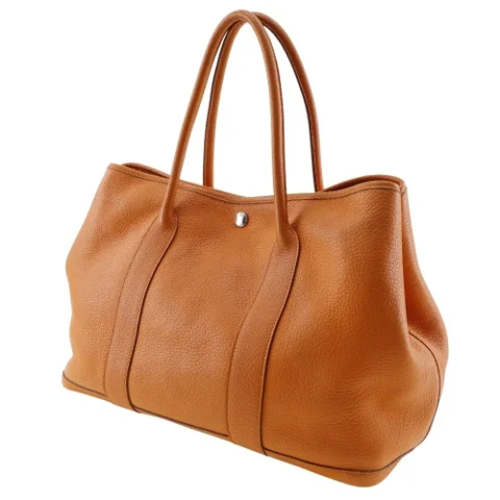 Hermès Vintage Pre-owned Leather handbags Orange Dames