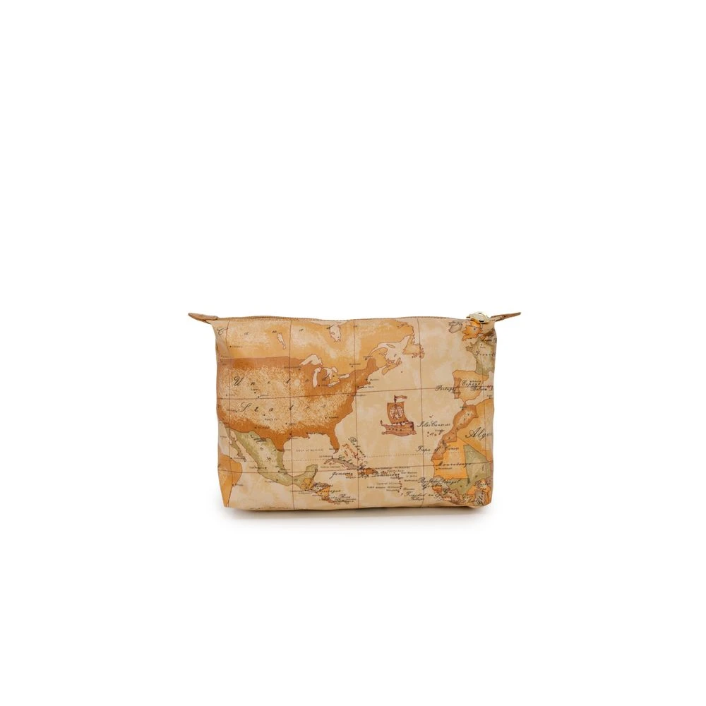 Alviero Martini 1a Classe Beige Polyester-Leren Dames Clutch Accessoire Beige Dames
