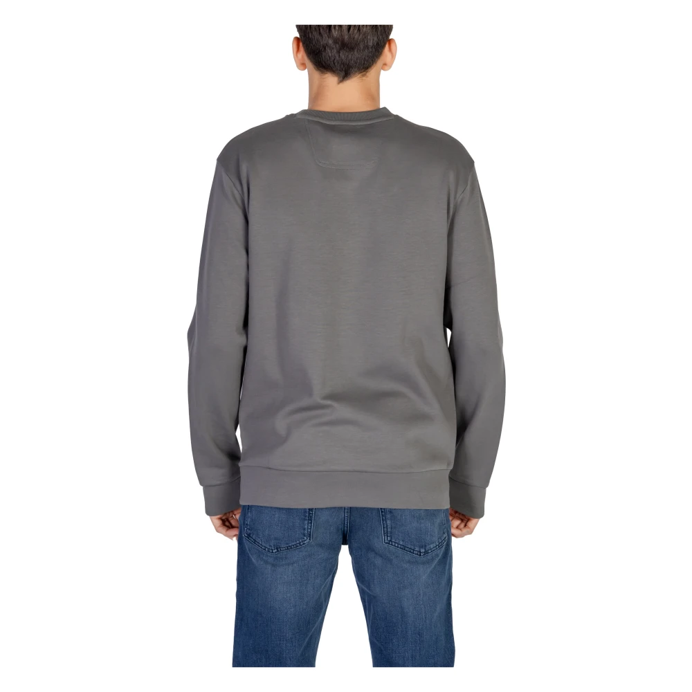 Hugo Boss Heren Sweatshirt Herfst Winter Collectie Katoenmix Gray Heren