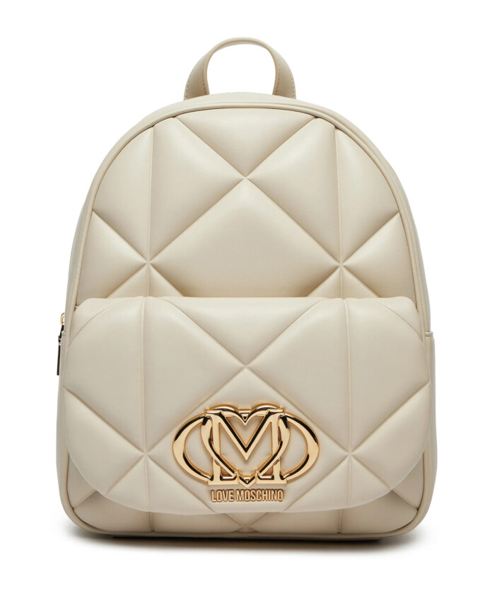 sac-a-dos-matelasse-beige-avec-logo-dore
