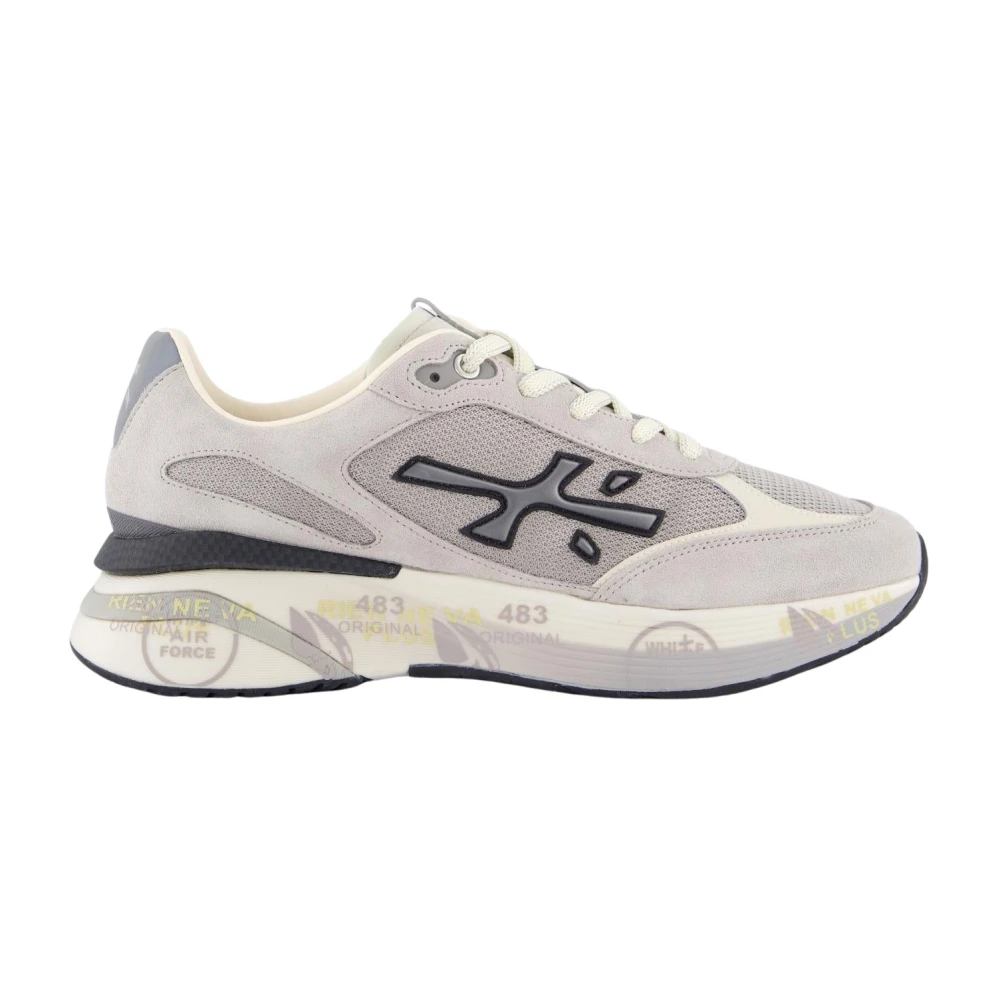 Premiata Men's Gray Sneakers,, Stylish Moerun Shoes Size 11 Uk