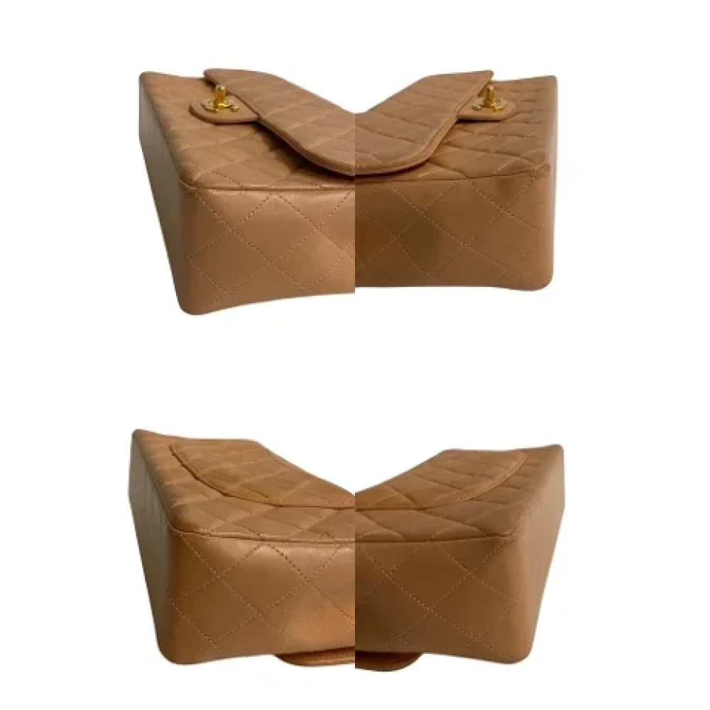Chanel Vintage Pre-owned Leather handbags Brown Dames