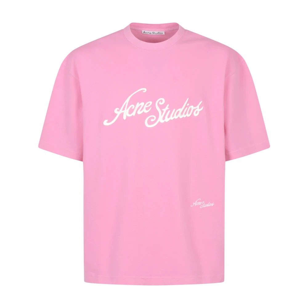 Acne Studios Stijlvolle Shirts Fn-Ux-Tshi000121 Pink Heren