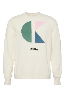 Grafisk Bomullströja Modern Stil