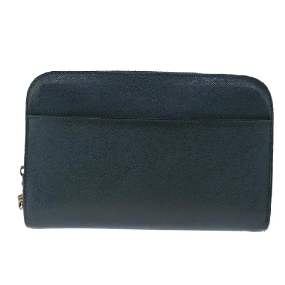 Louis Vuitton Vintage Pre-owned Leather clutches Green Dames