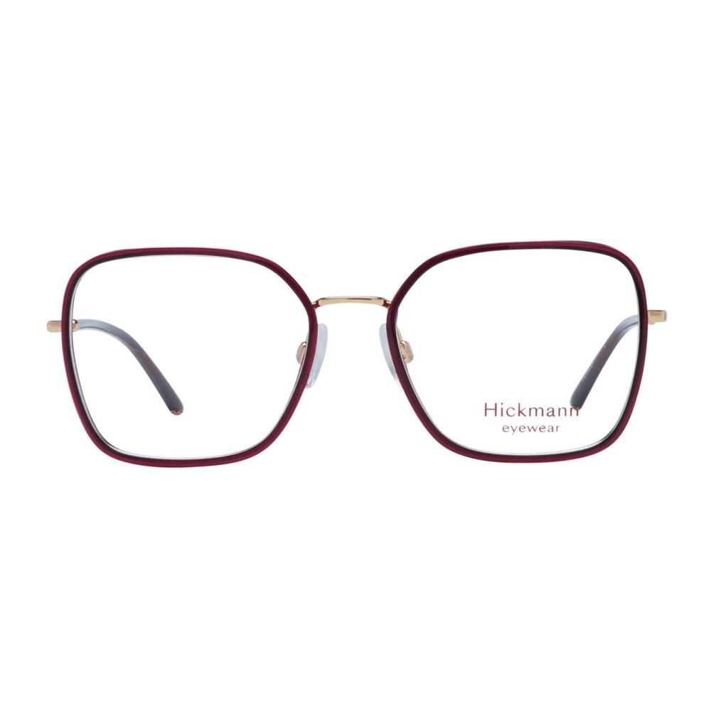 Ana Hickmann Rode Metalen Vierkante Optische Frames Red Dames