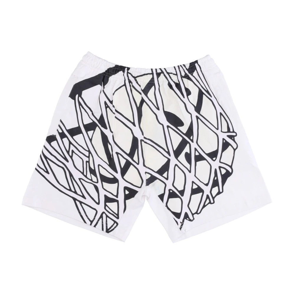 Market Smiley UV Shorts Wit White Heren