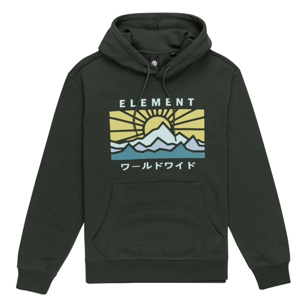 Element Kyoto Hoodie Green Heren