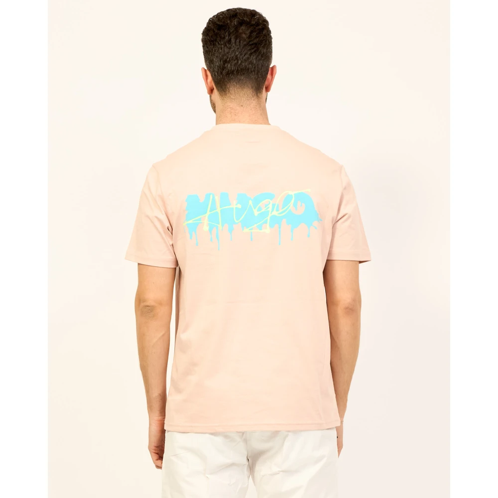 Hugo Boss T-Shirts Pink Heren