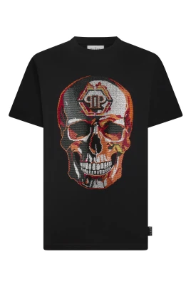 Rundhalsad T-shirt Lava Skull Stones