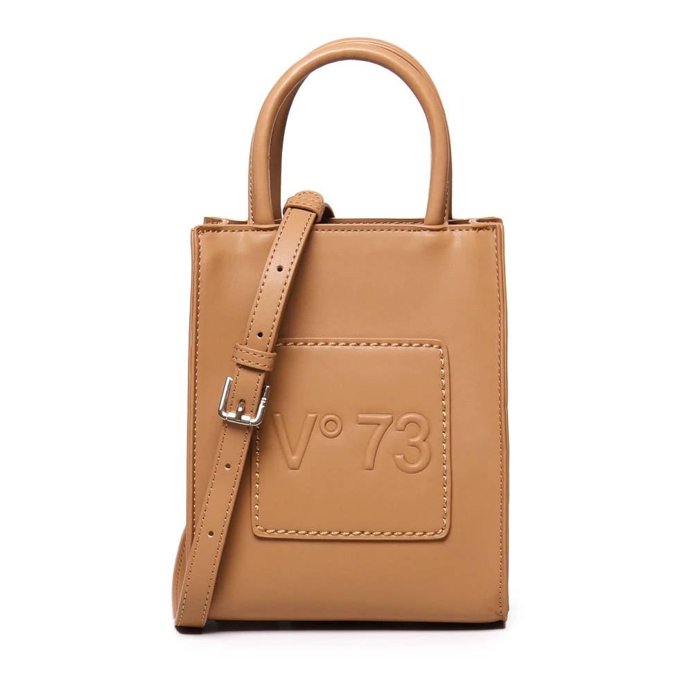 V73 Eco-leer Telefoontas met Verstelbare Band Brown Dames