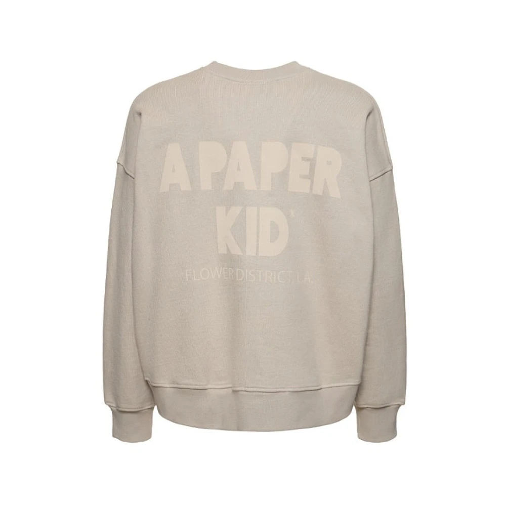 A Paper Kid Sweatshirts Gray Heren
