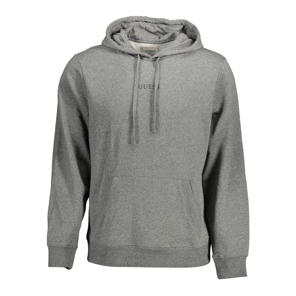 Guess Men's Gray Hoodies, S, Clothing