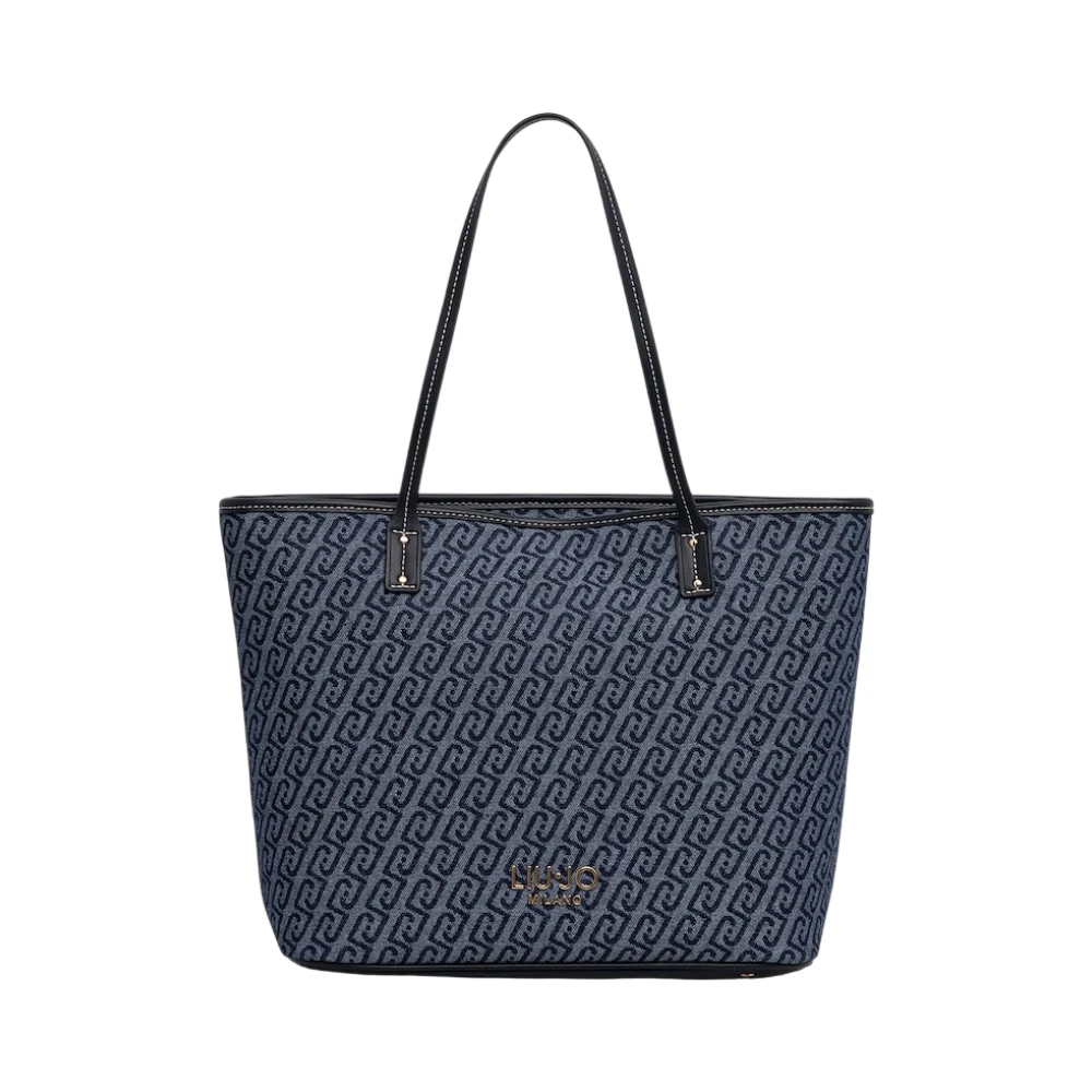 Liu Jo Vrouw Blauw Tassen Dames, One Size, Katoen, Shopping Bag
