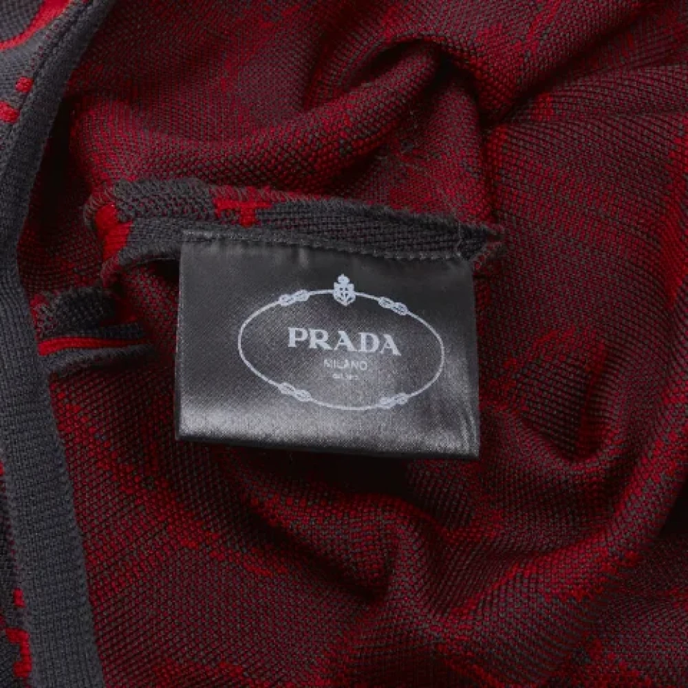 Prada Vintage Pre-owned Fabric tops Red Dames