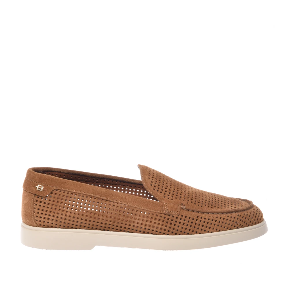 Baldinini Femme Marron - Mocassin En Daim Perforé - Chaussures - Brun - Taille: 37 1/2 Eu