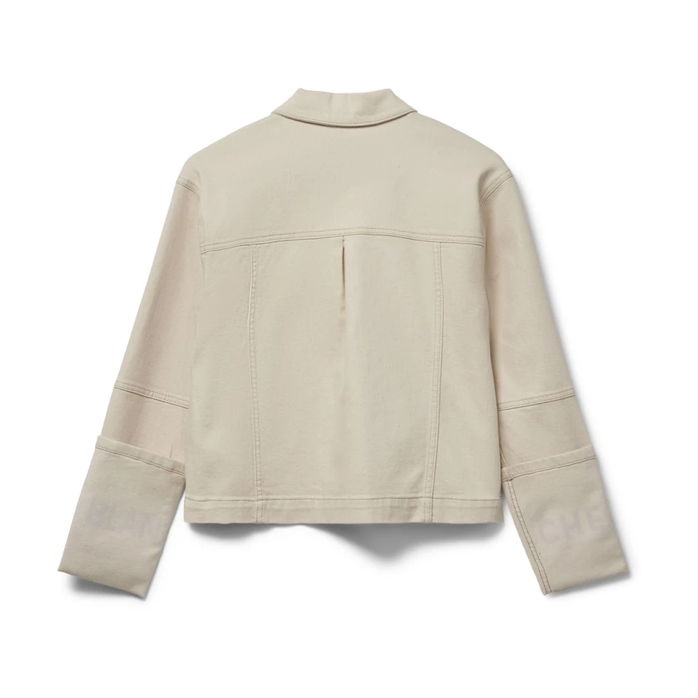 Blanche Sable Denim Jack Beige Dames