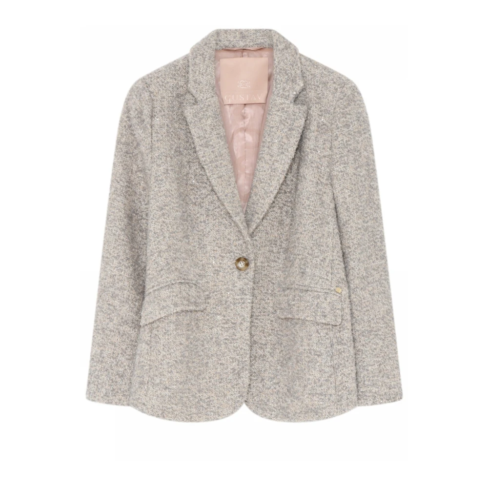 Gustav Classic Blazer Steel Model Stacie Gray Dames