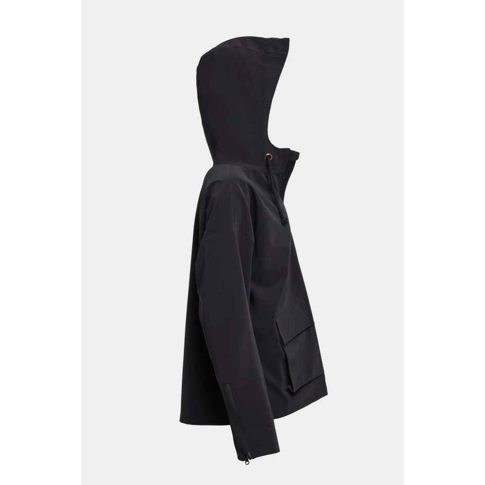 Stutterheim Matte Zip Regenjas Black Dames