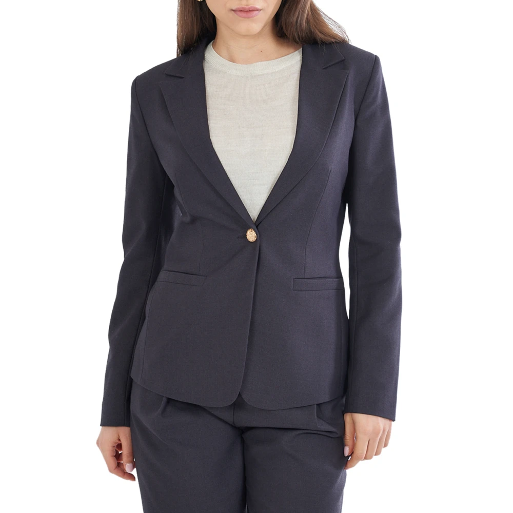 YES ZEE Antraciet Blazer voor Moderne Vrouwen Gray Dames