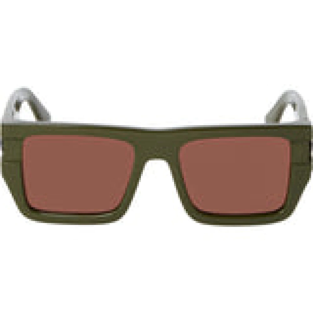 Off White Unisex Green Rectangular Sunglasses Oeri149 Chester