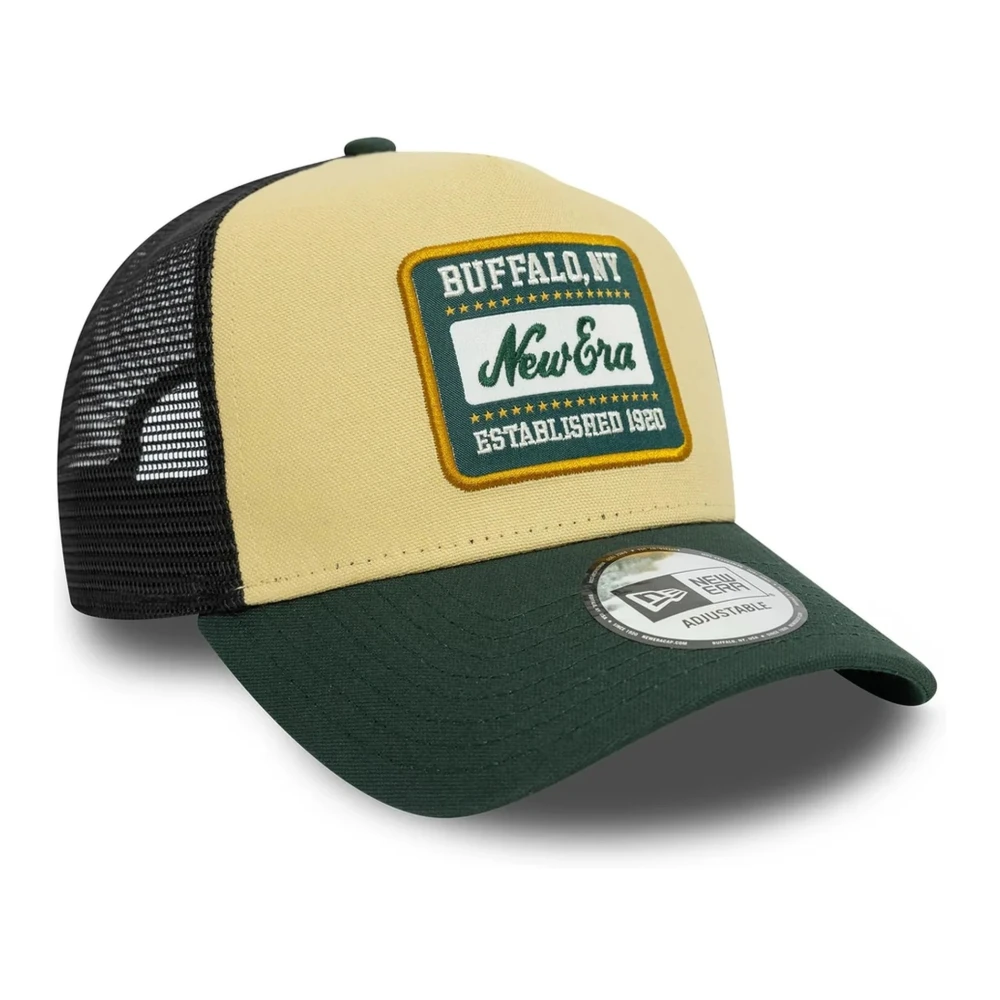 new era Groene Patch Canvas Trucker Hoed Multicolor Heren