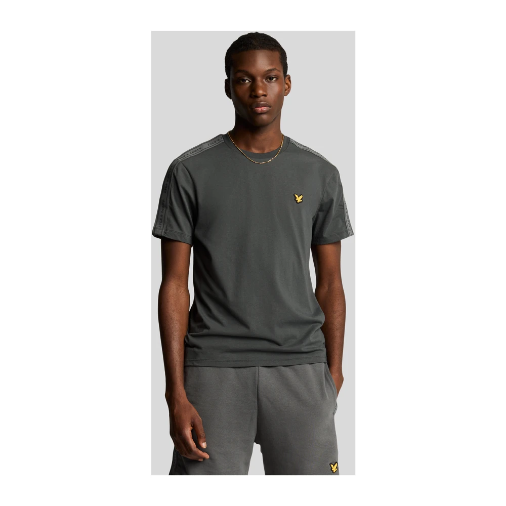 Lyle & Scott SS T-Shirts Tape T-Shirt Gray Heren