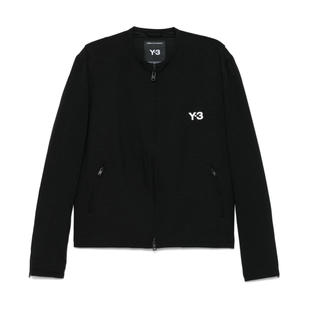 Y-3 Zwarte Stijlvolle Jassen Black Heren