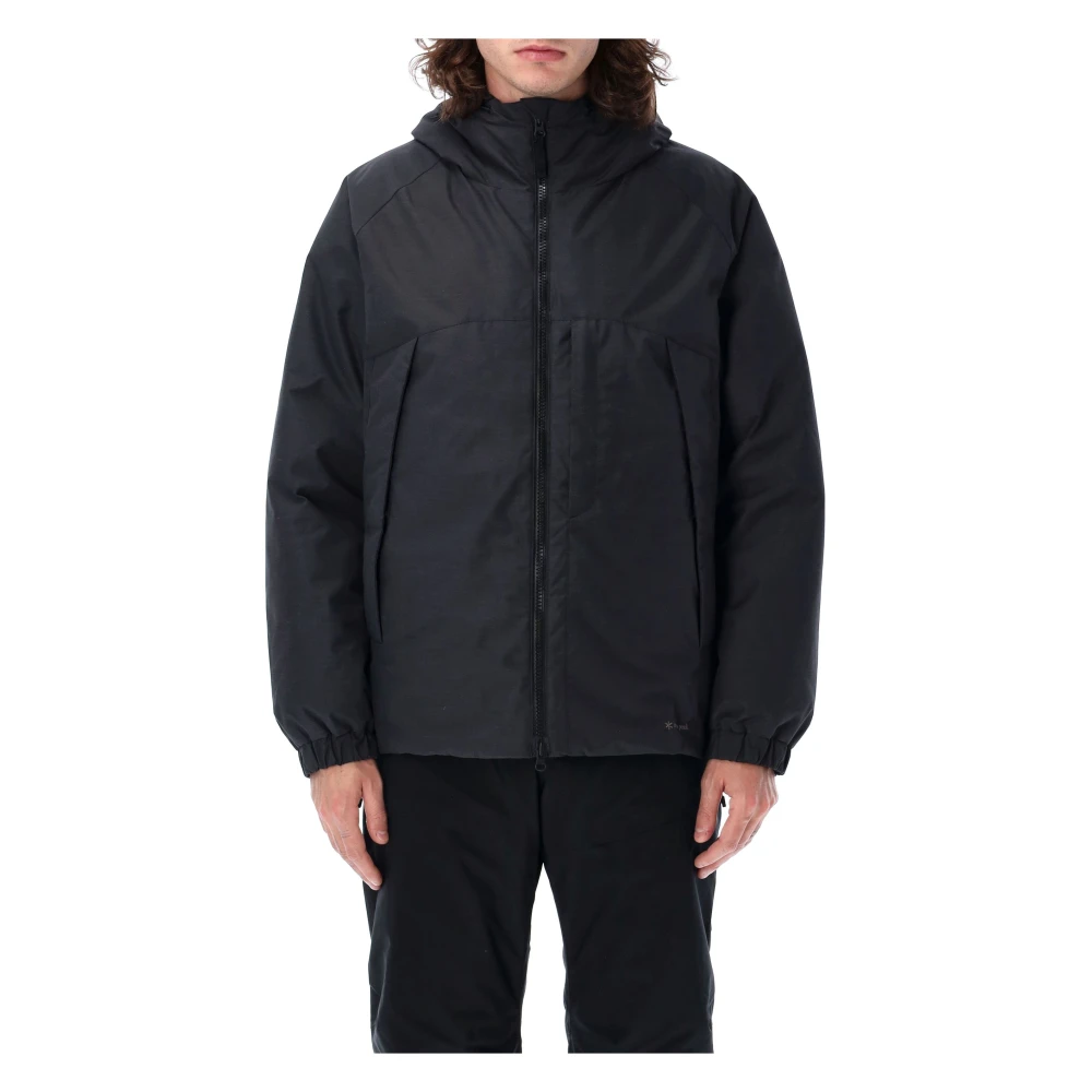 Snow Peak Zwarte Donsjas Hoge Kraag Black Heren