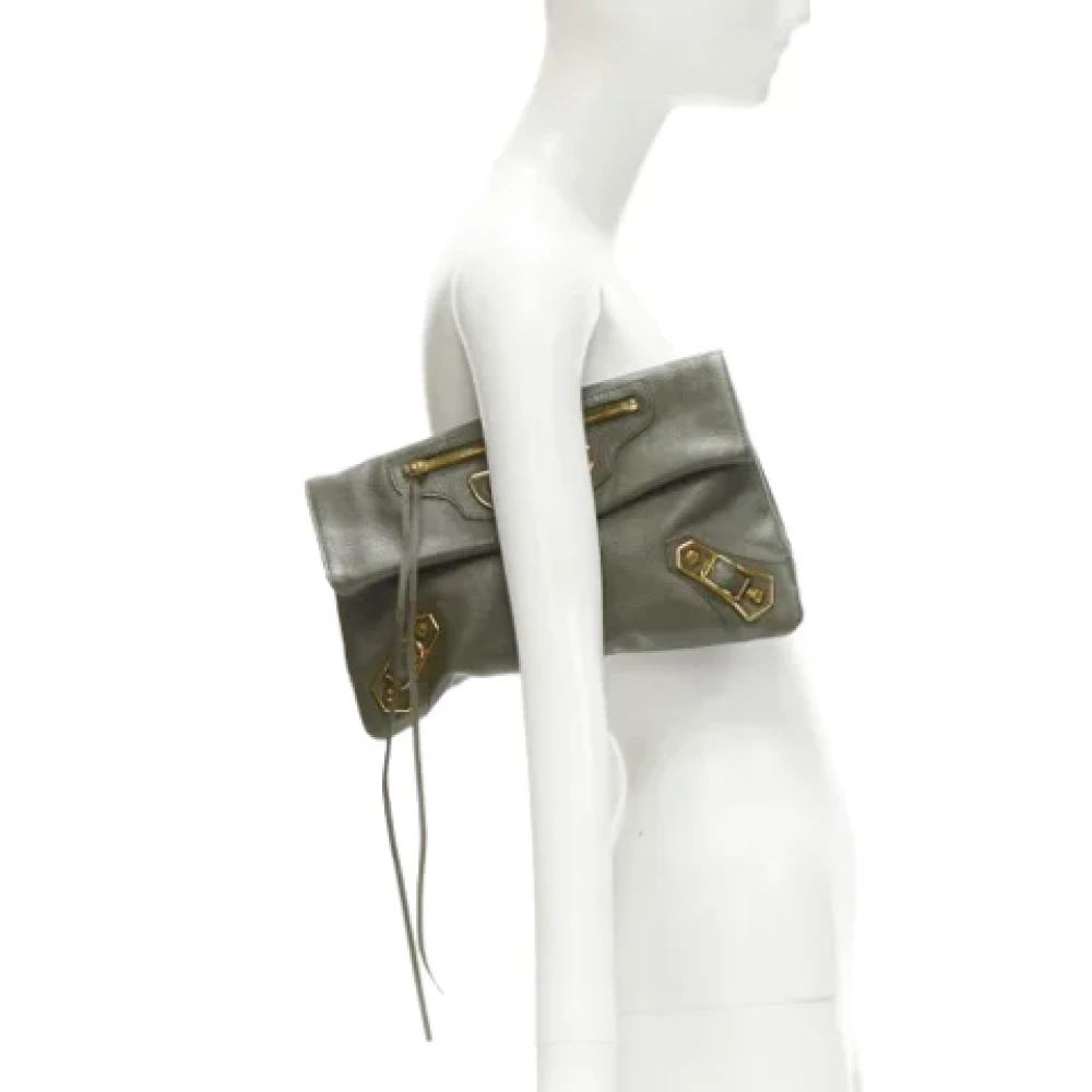 Balenciaga Vintage Pre-owned Leather balenciaga-bags Green Dames