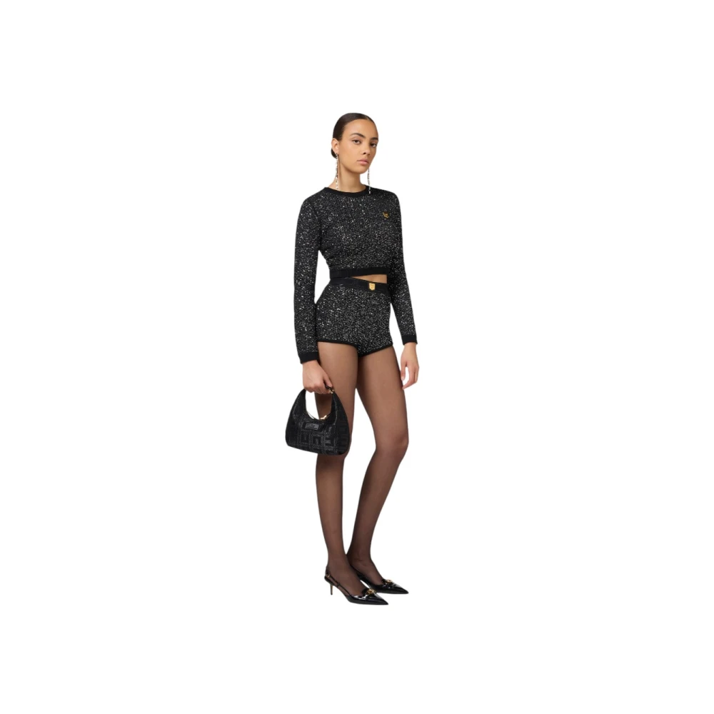 Elisabetta Franchi Stijlvolle Borsa Tas voor Vrouwen Black Dames