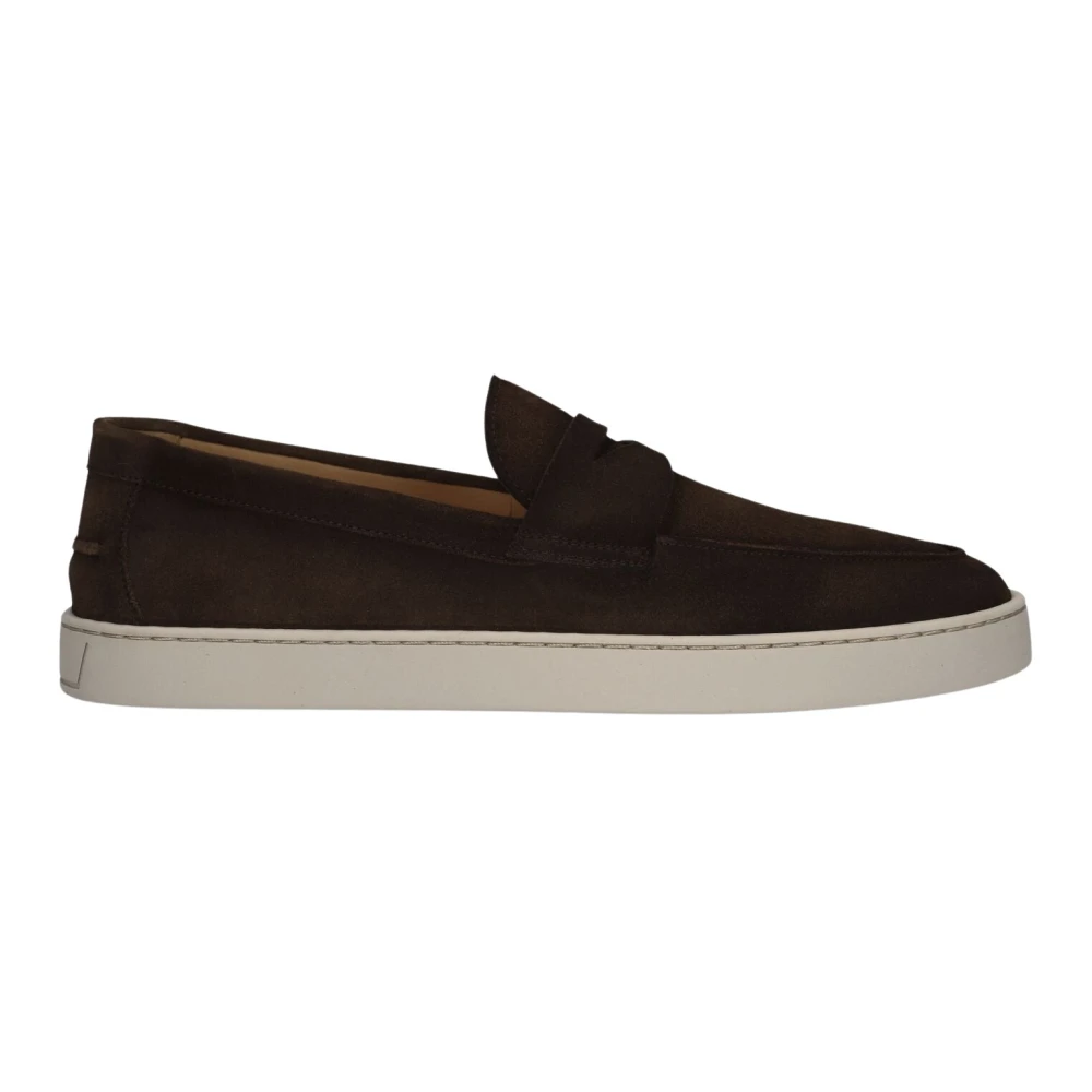 Magnanni Mannelijk Bruin Schoenen Heren, 45 Eu, Suède, Low-Top Suede Sneaker