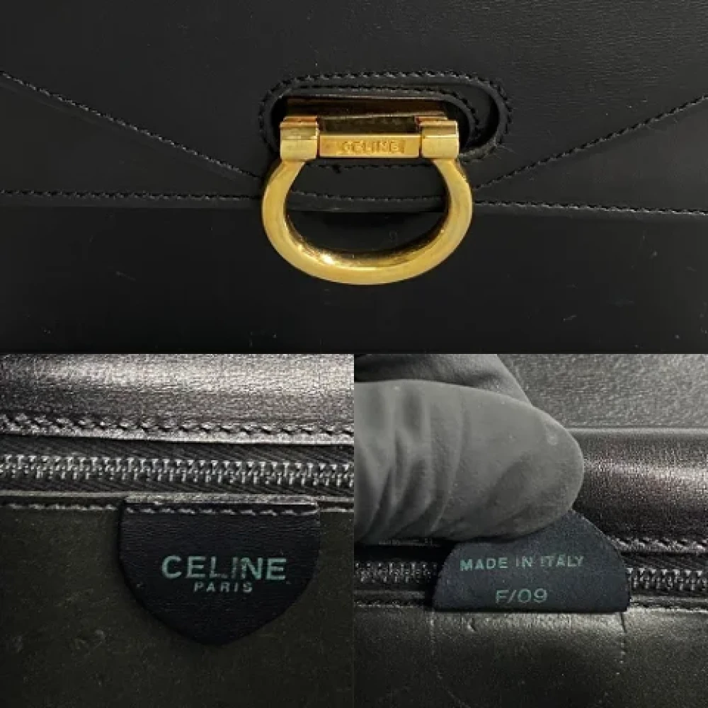 Celine Vintage Pre-owned Leather celine-bags Black Dames