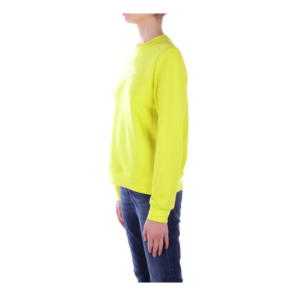 Elisabetta Franchi Gele Sweater met Front Logo Yellow Dames
