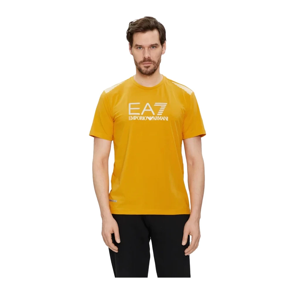 Emporio Armani EA7 Regular Fit T-shirt Korte mouw Orange Heren