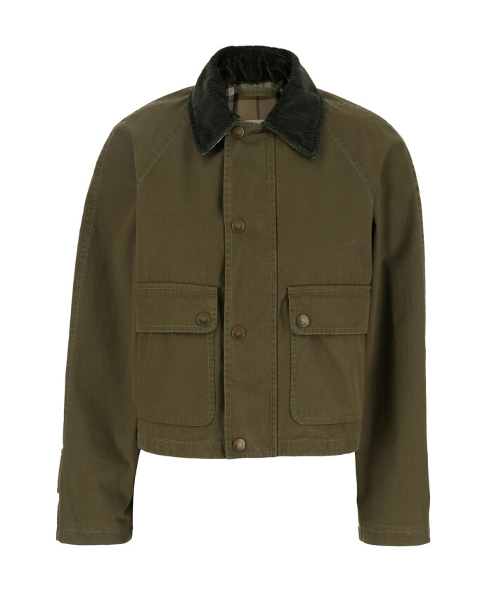 veste-courte-en-coton-a-col-en-velours-cotele-vert