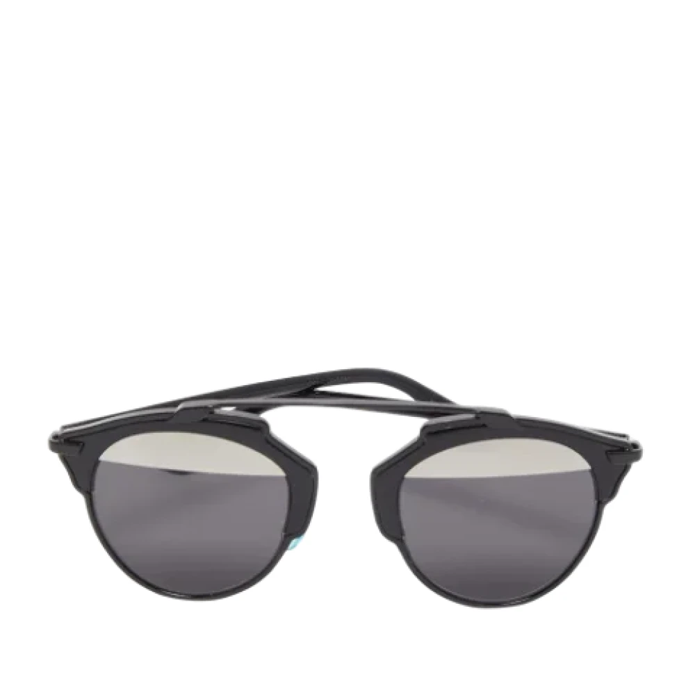 Dior Vintage Pre-owned Acetate sunglasses Zwart Dames