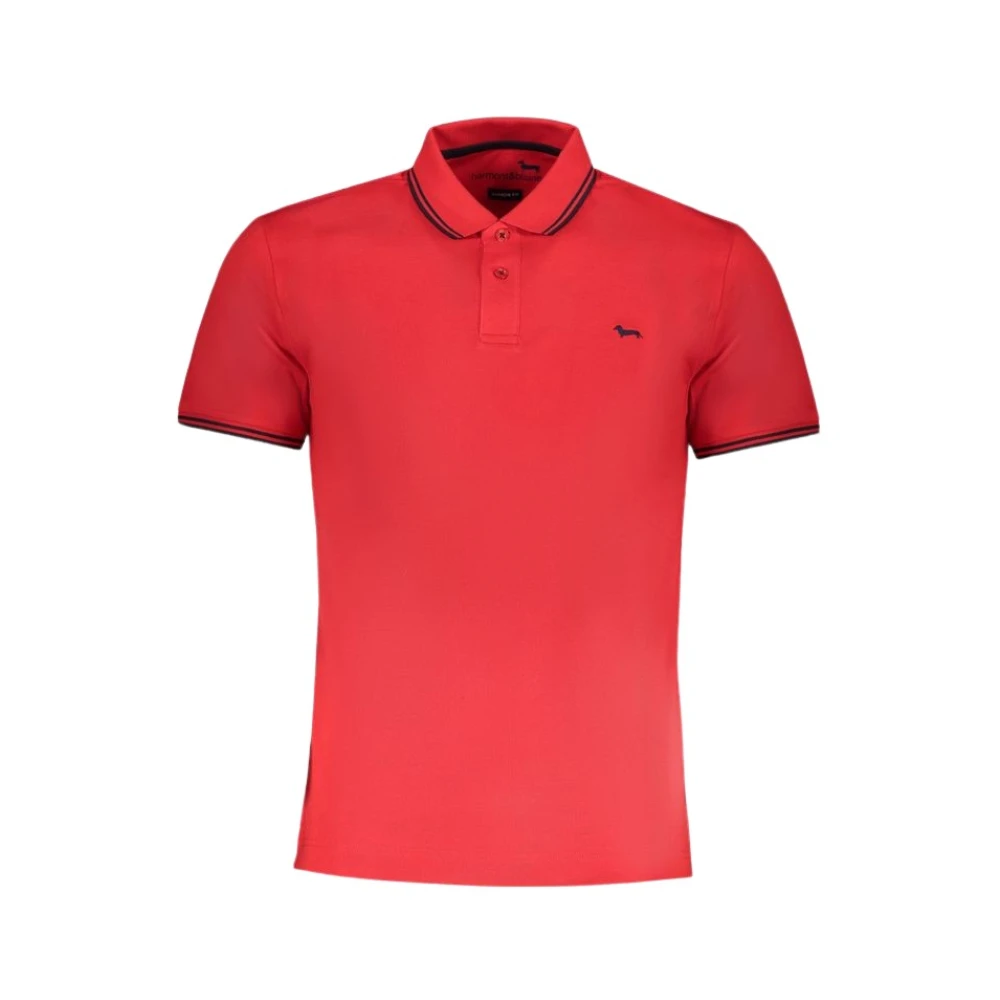 Harmont & Blaine Men's Red Polo Shirts, S, Cotton Polo Shirt