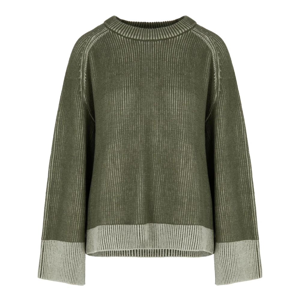 Bomboogie Donna Verde - Maglione A Coste Soft Touch - Knitwear - M