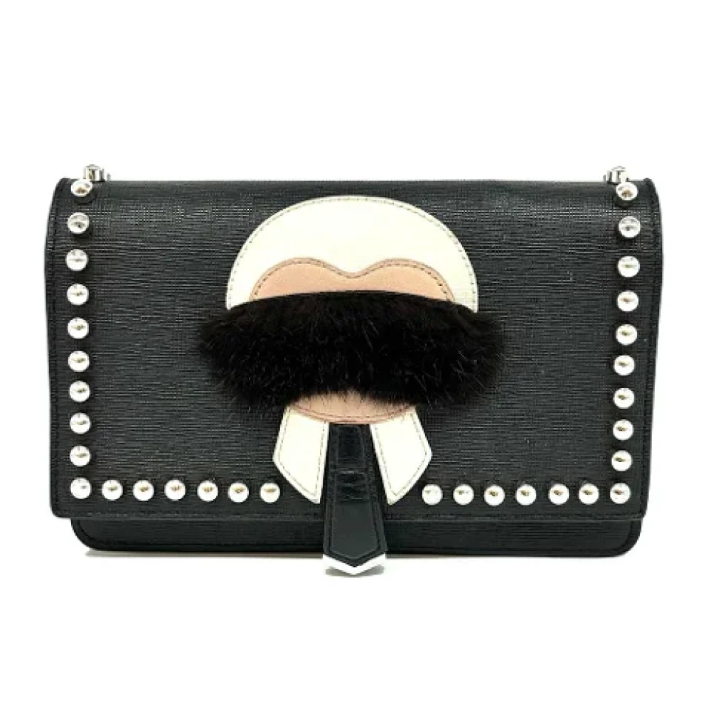 Fendi Vintage Pre-owned Leather fendi-bags Black Dames