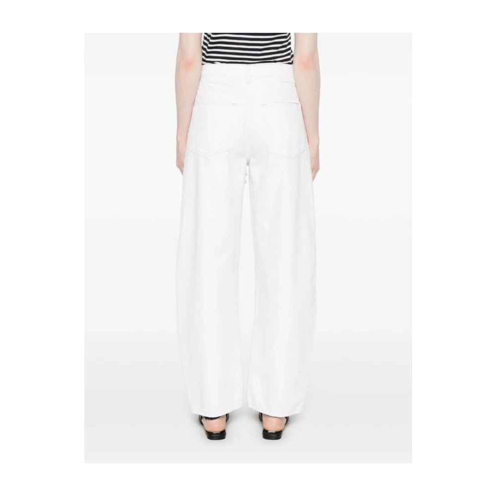 Frame Witte Straight Leg Jeans met Strass White Dames