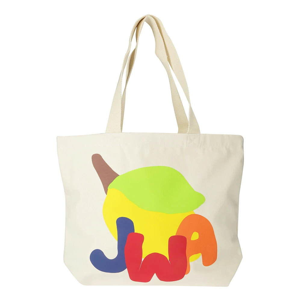 JW Anderson Shopper tas met logo Beige