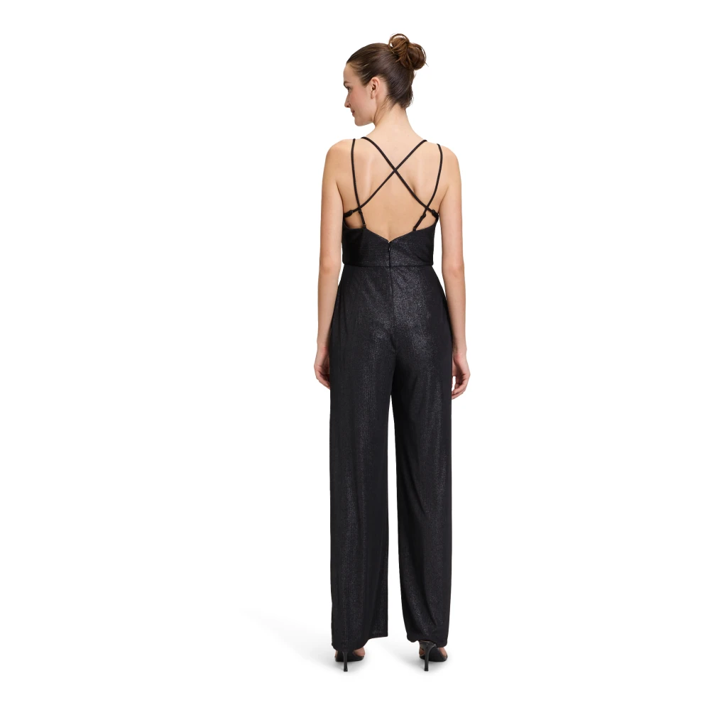 Vera Mont Jumpsuit met V-hals Black Dames