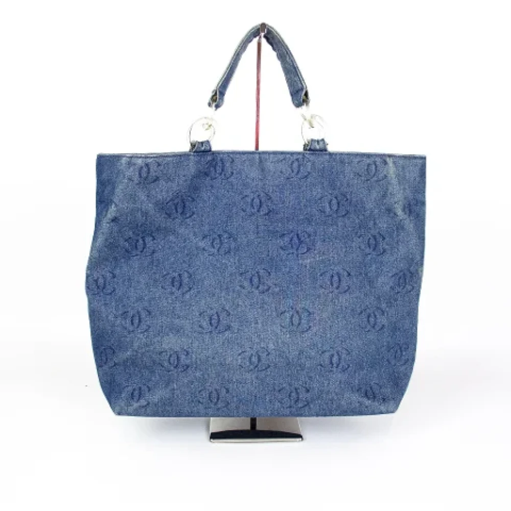 Chanel Vintage Pre-owned Denim chanel-bags Blue Dames